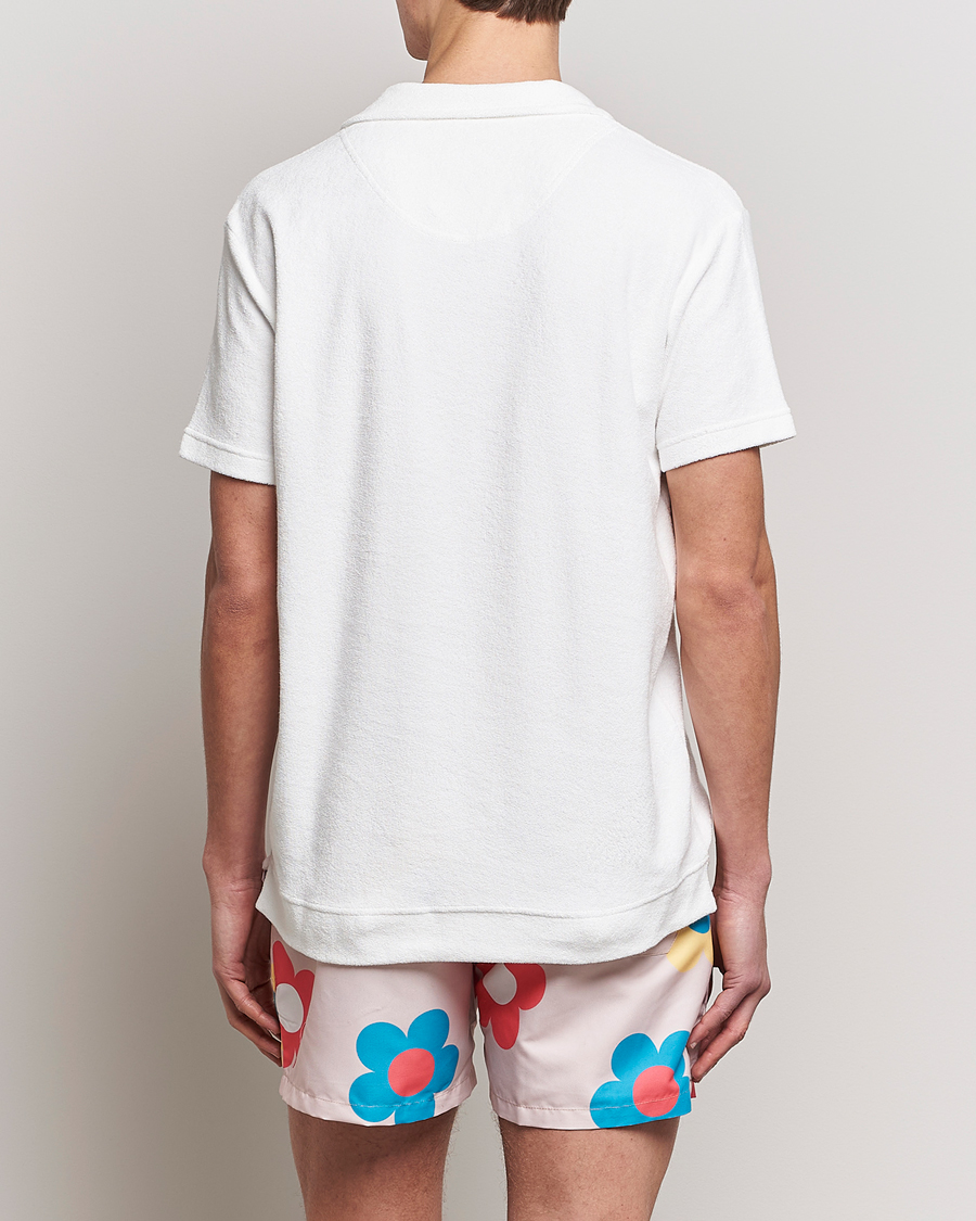 OAS Short Sleeve Terry Polo White