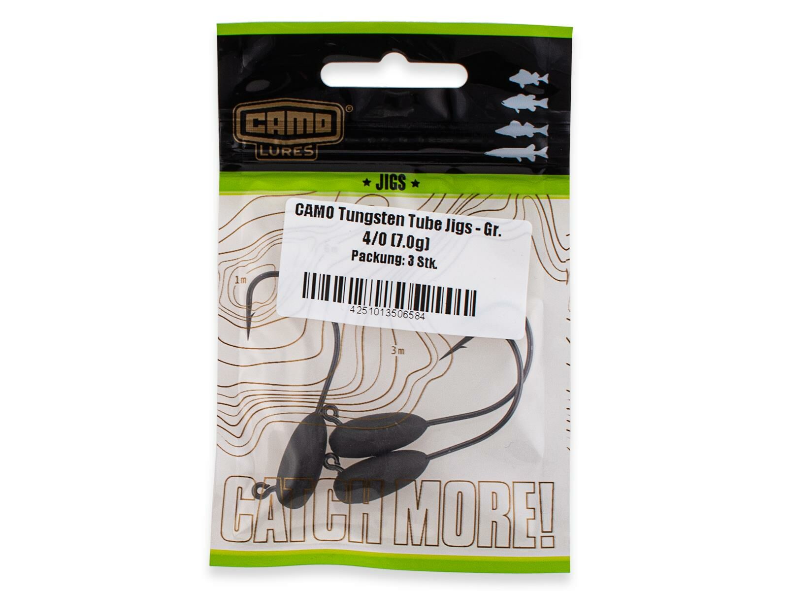 CAMO Tungsten Tube Jigs - Gr. 4/0