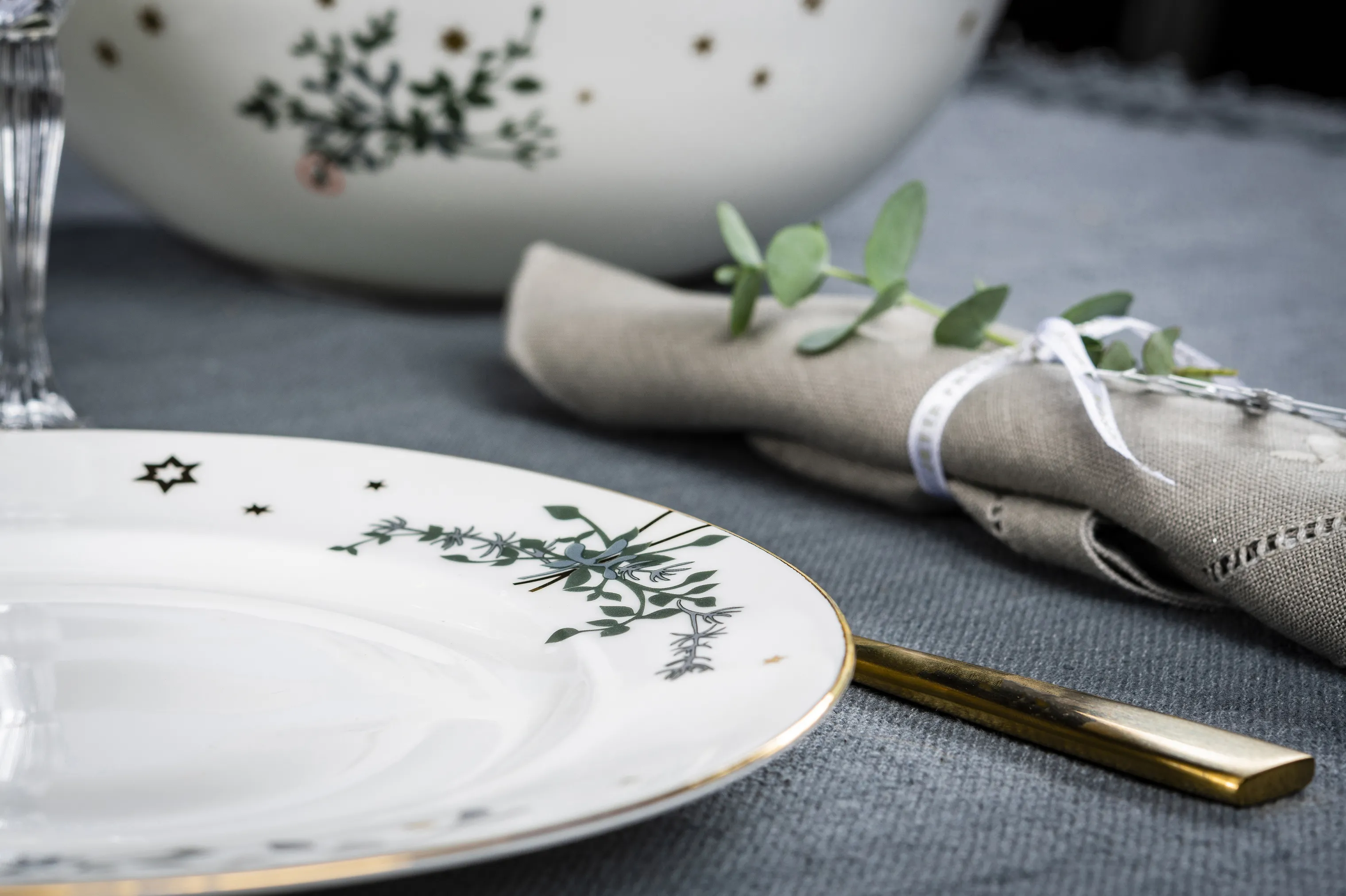 Jette Frölich Design Vinterstjerner Frokoststallerken