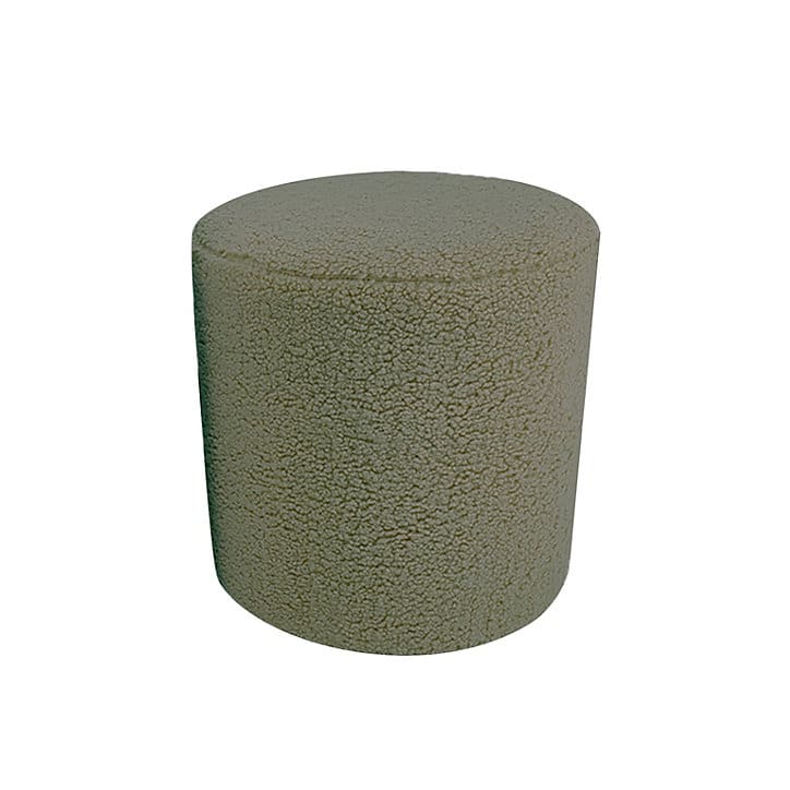 Pouf bouclette rond l.33 x H.33cm vert