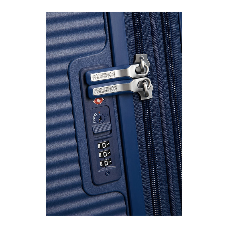 Valise cabine rigide Soundbox Extensible 55 cm Navy