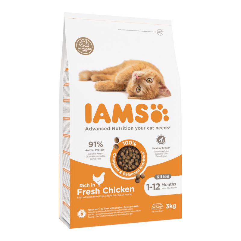 IAMS Advanced Nutrition Kitten poulet pour chaton à prix discount sur bitiba.fr