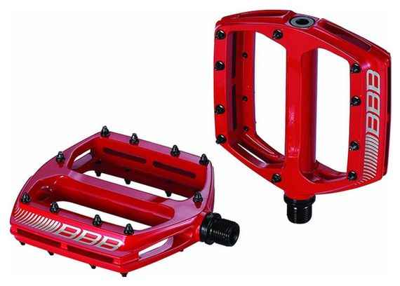 Pédales BBB plateforme CoolRide Rouge