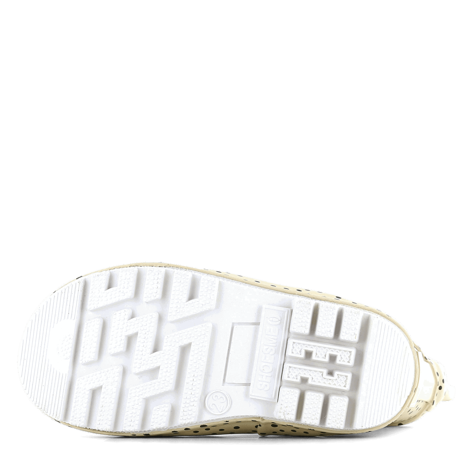 Shoesme beige Regenstiefel mit blauem Punkt