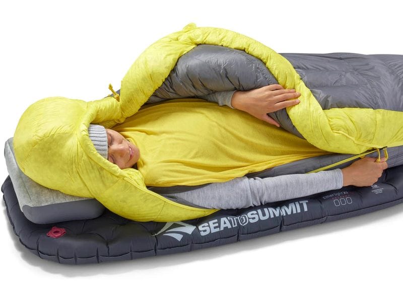 SEA TO SUMMIT Spark Women's -1C/30F R Polyester, Gelb/Grau Mumienschlafsack