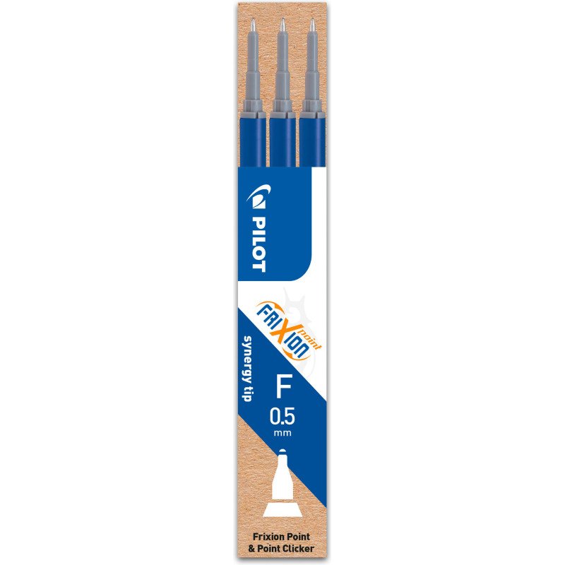 Recharge pour stylo Pilot FriXion Point pointe fine 0,5 mm - Pochette de 3