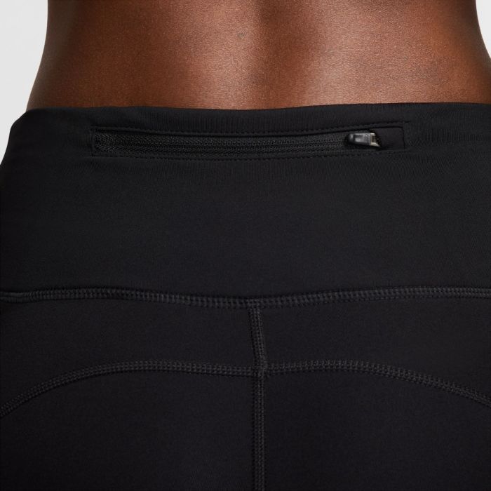 Nike Dame Lange tights Dri-FIT Fast Swoosh Mid-Rise 7/8 Tights Sort