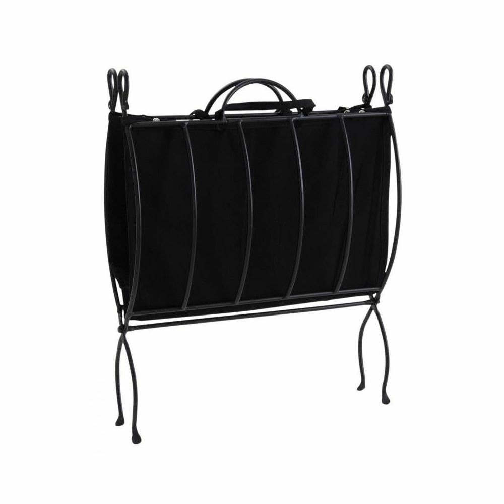 Porte-bûches pliable en fer forgé