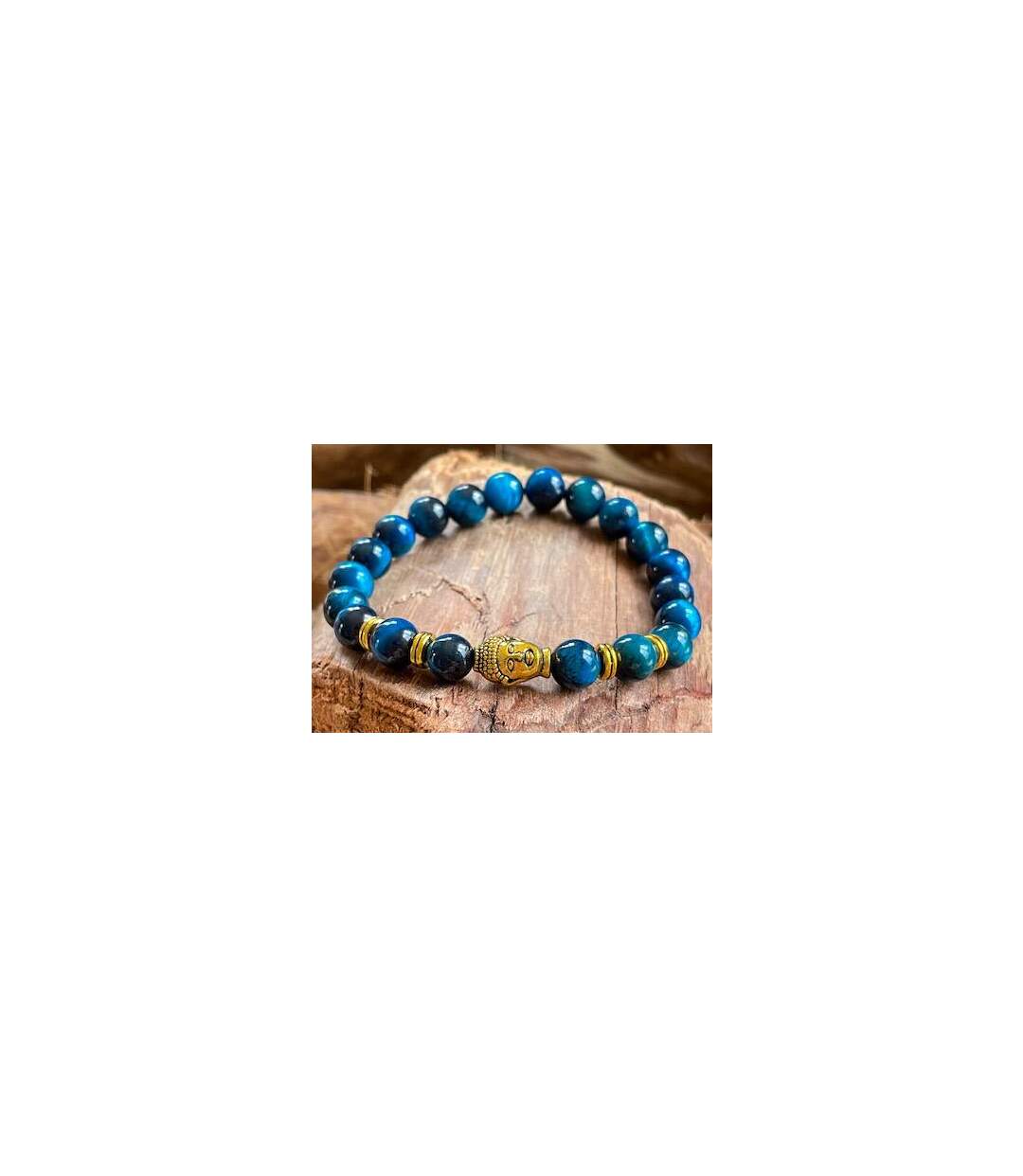 Bracelet en oeil de tigre turqoise