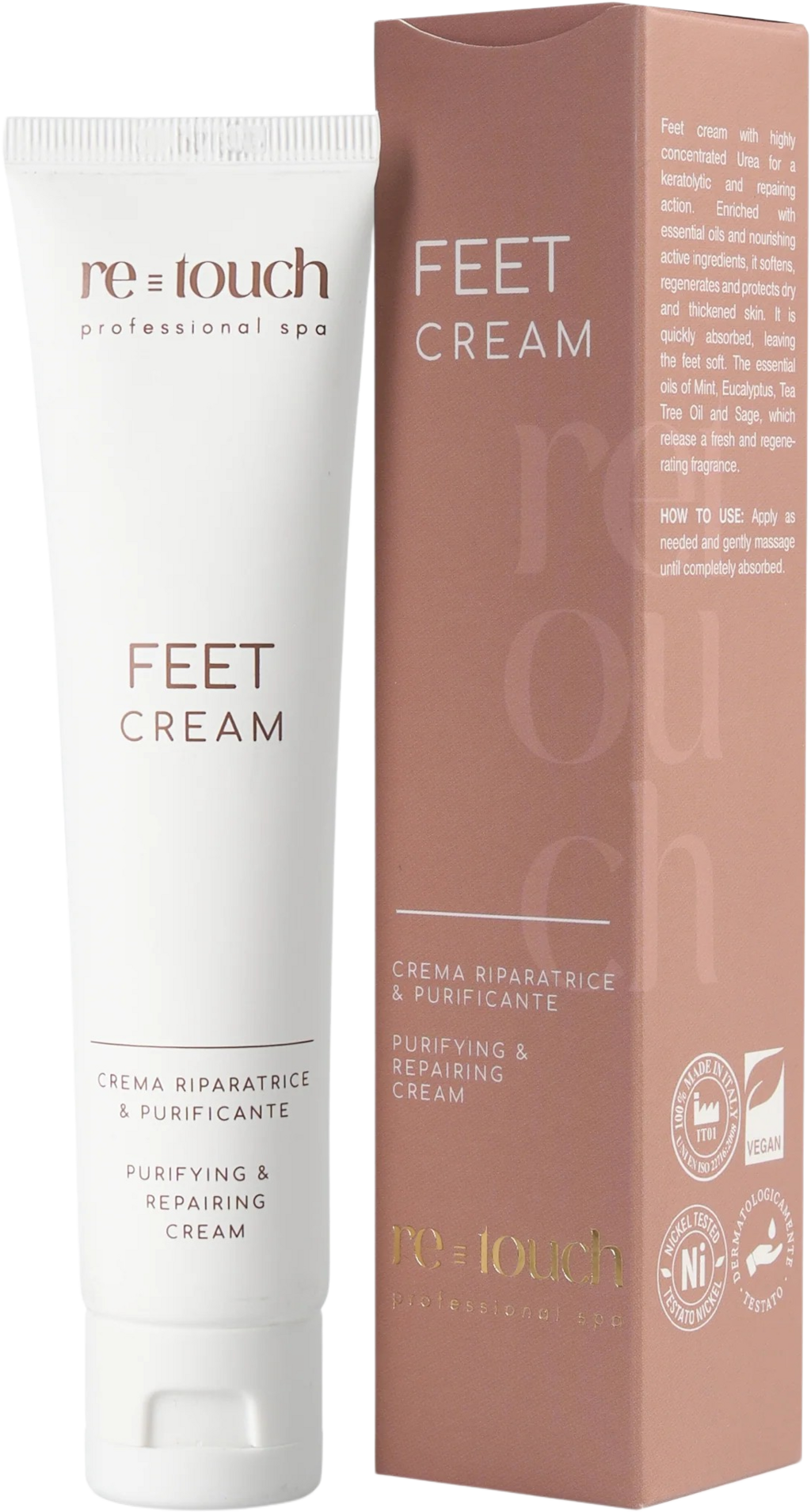 ETEREA Cosmesi Naturale  re-touch Feet Cream, 75 ml