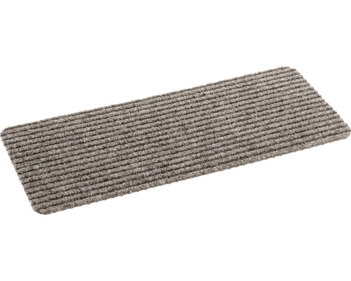 Geribbelde mat beige 25x60 cm