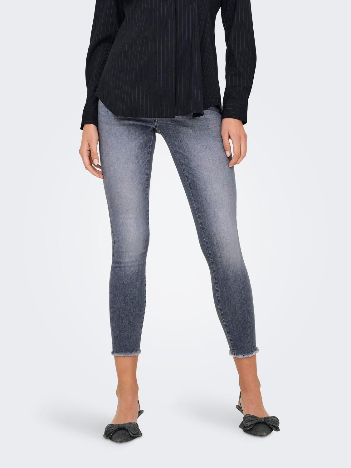 ONLBLUSH Mittlere Taille Skinny Fit Jeans Medium Grey Denim