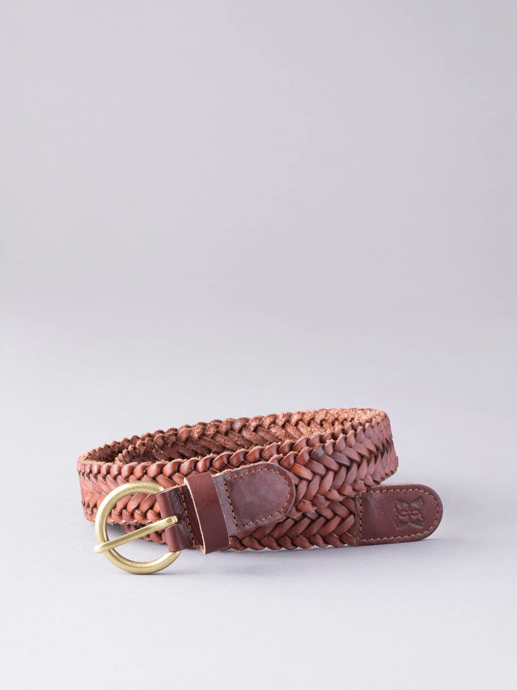 Lichtbruin - Lakeland Leather Waverton gevlochten riem