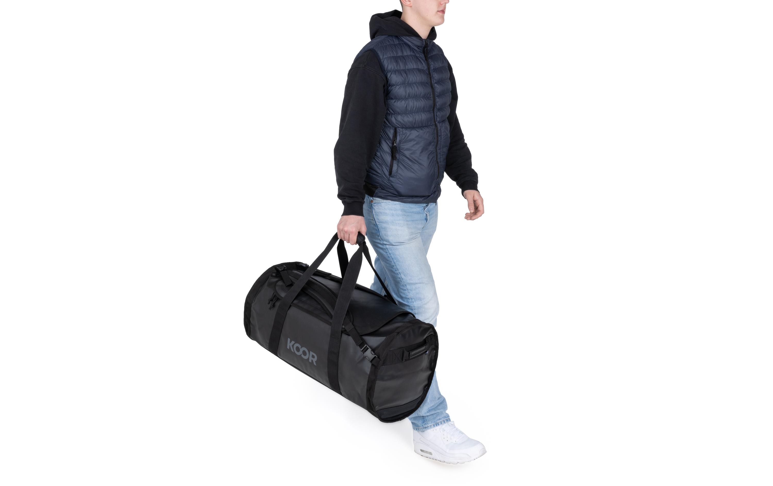 Duffle Bag Sooma 70 l, SchwarzWasserabweisende Reisetasche