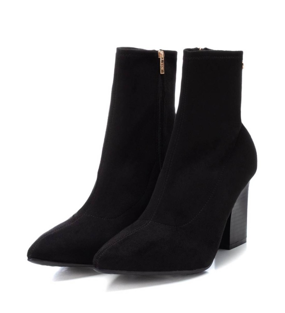 Botas de cano curto Xti 142026 pretas - Altura do salto: 8 cm -
