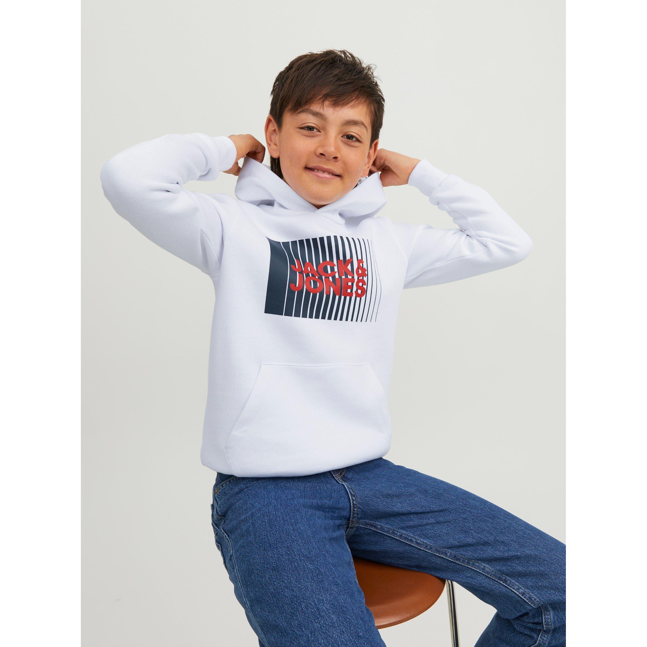 Jack and Jones J And J Play Logo Hoodie Juniors