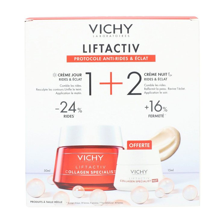 Coffret protocole anti-tâches crème jour Liftactiv 50ml + crème nuit offerte