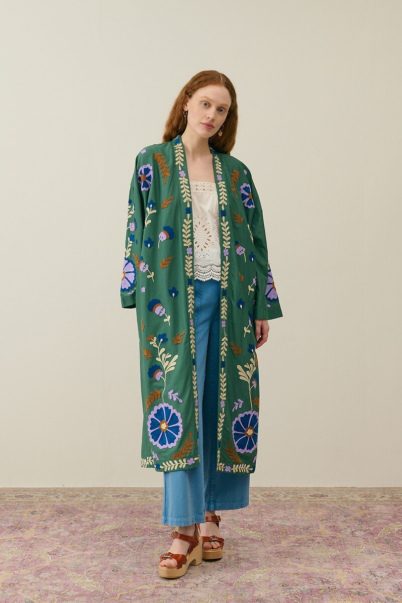 LOUISE MISHA<br>Calças retas de cintura alta, FLORETTE