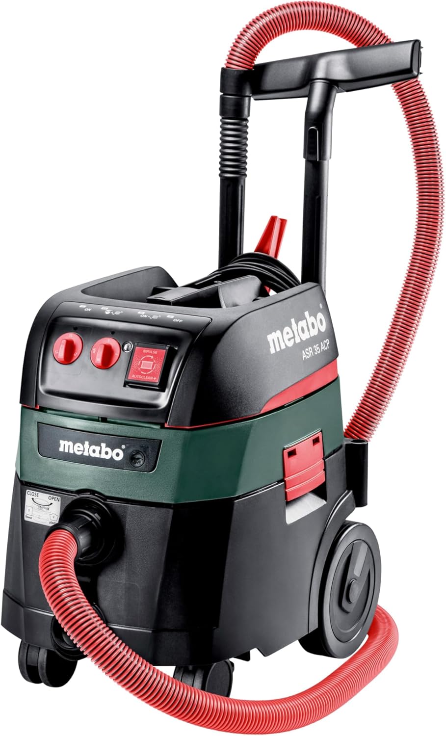 metabo Allessauger ASR 35 H ACP - 1400 W, 35 l Nass- und Trockensauger, 4380 l/min - Staubklasse H Zertifiziert, AutoCleanPlus, Elektrowerkzeug-Steckdose - Ideal für Schimmel- und Dämmungssanierung