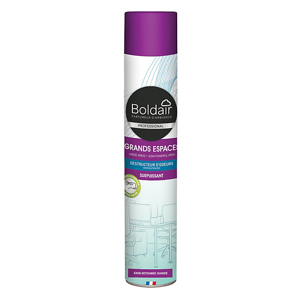 Désodorisant Boldair grands espaces destructeur d'odeurs neutre 750 ml