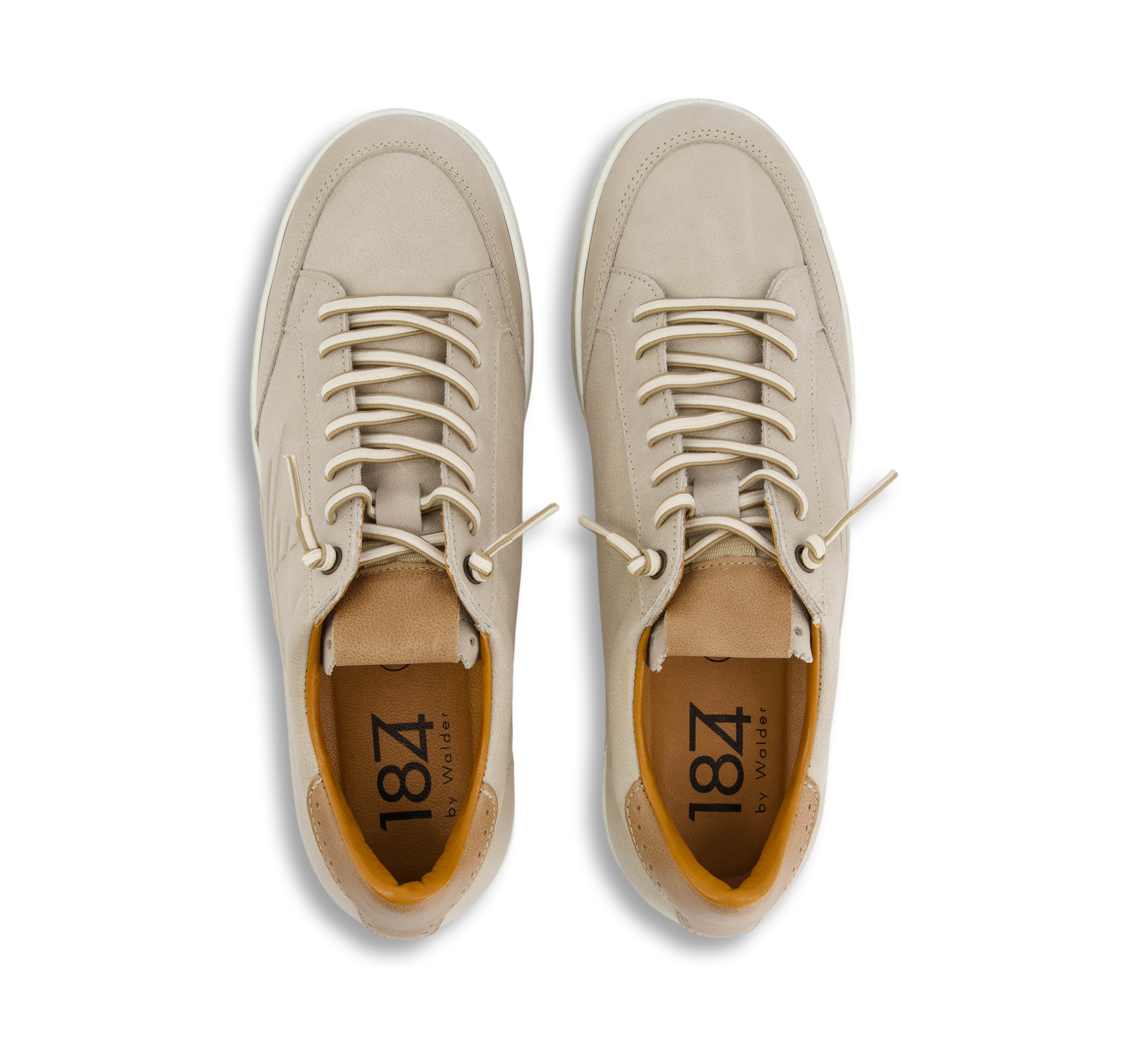 1874 by Walder Sneaker low beige/taupegrau