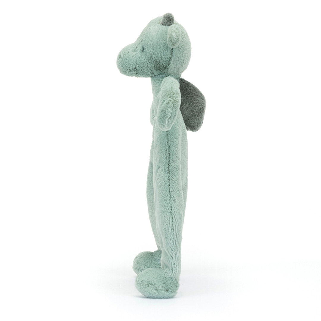 Jellycat knuffeldoek draak bashful black&cream