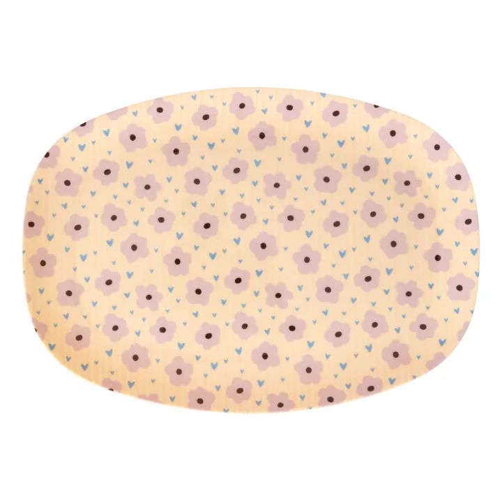 Rice Assiette rectangulaire Flower Print