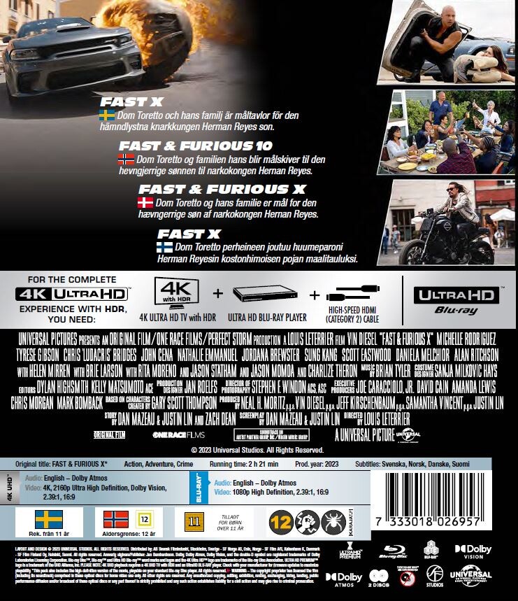 Fast And Furious 10 - 4K Ultra HD Blu-Ray
