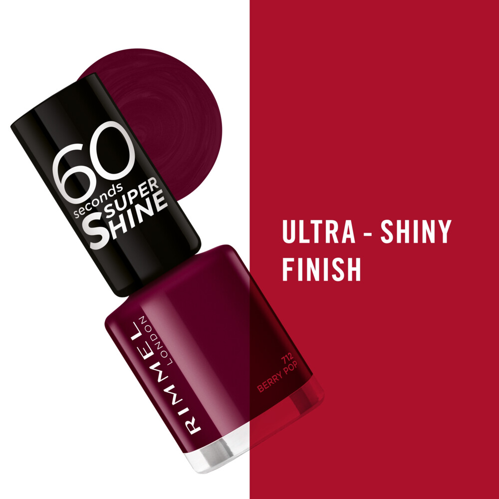 Rimmel Nagellak 60 Seconds SuperShine 712 Berry Pop8 ml
