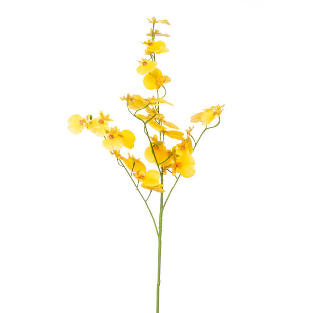Kunstbloem Oncidium - 75cm - geel