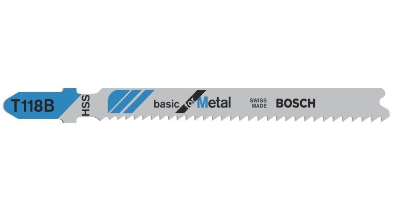 Bosch 2608631014 Decoupeerzaagblad T118 B Basic for Metal 5 (5 stuks)