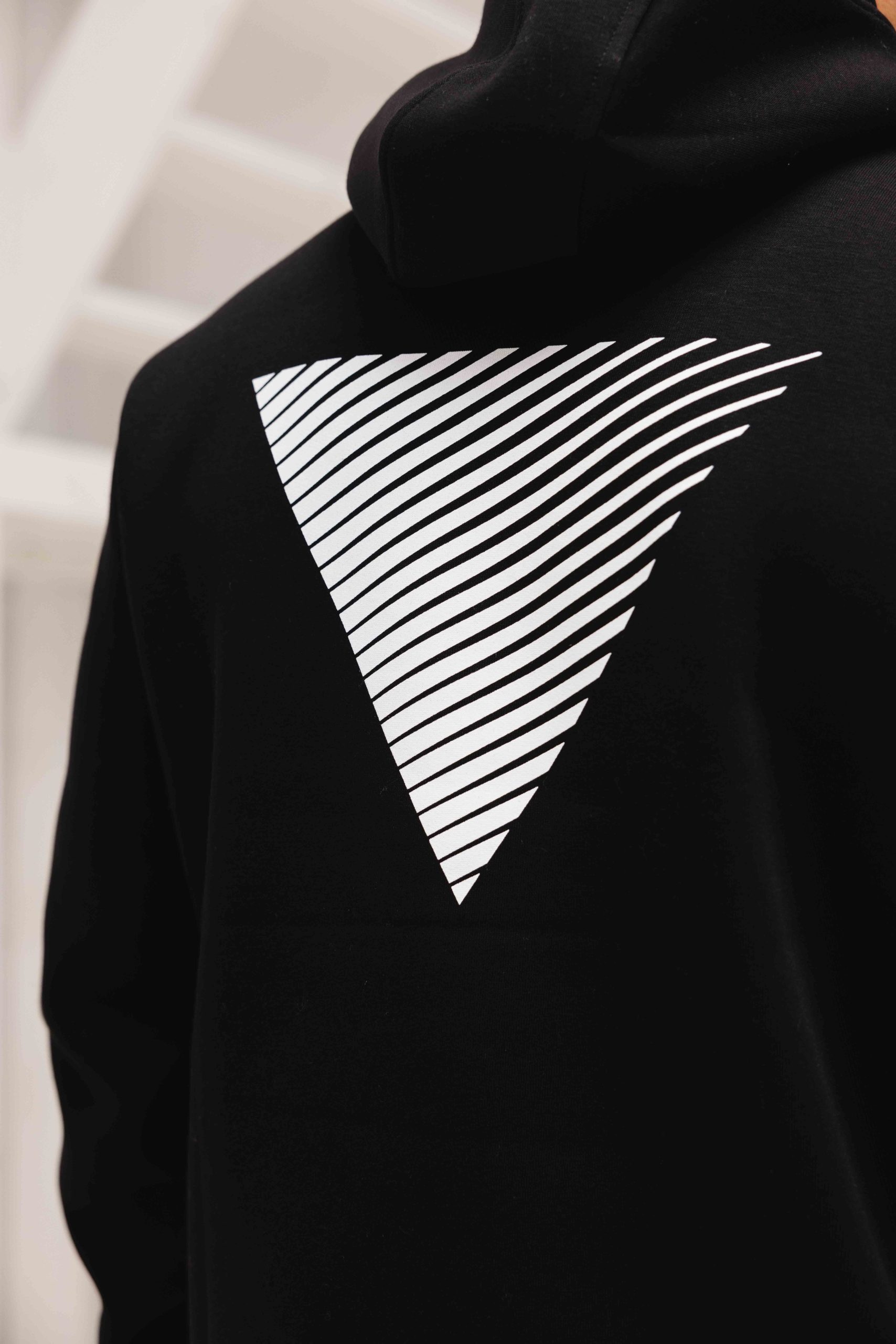 Pure Path Essential Logo Hoodie Heren Zwart