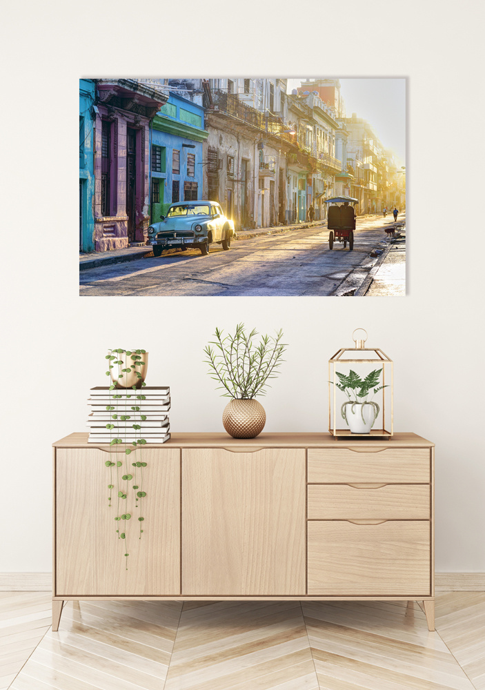 Akustikbild ALTE STRAßE 80x120cm, 7kg
