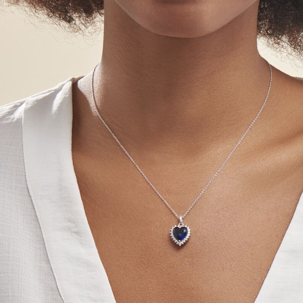 Collier Argent Sphinx Pierre
