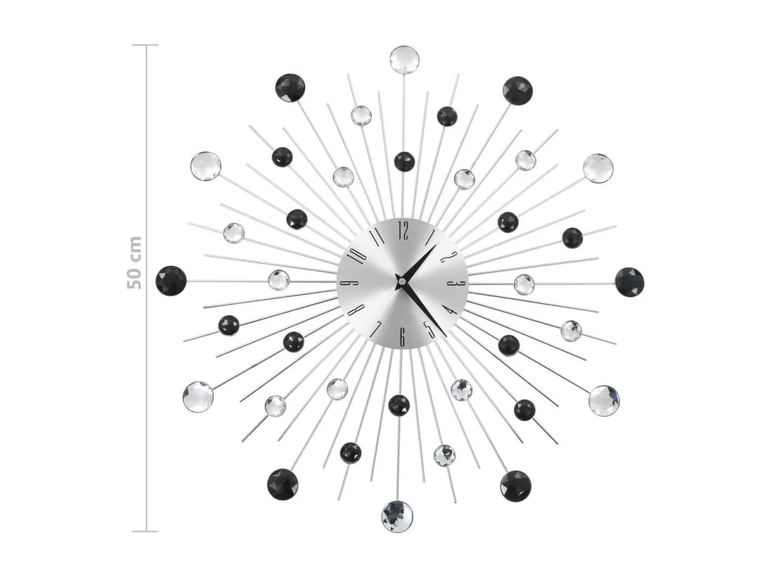 Horloge murale avec mouvement à quartz Design moderne 50 cm