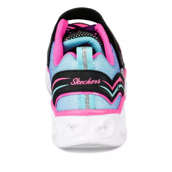 Baskets ROSE SKECHERS Heart Lights Love Sparkle