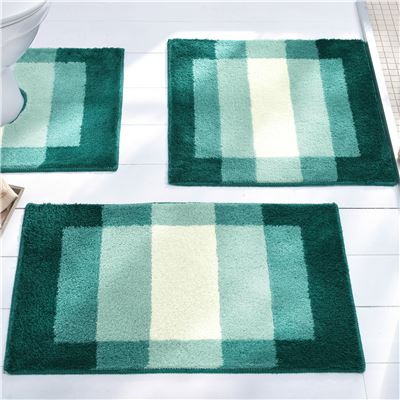 Tapis de bain motif géométrique
