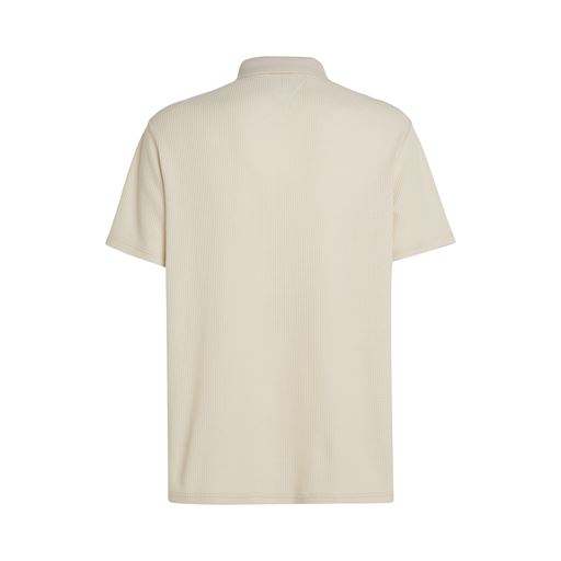 Tommy Jeans Waffle Polo T-shirt, Newsprint, XXL