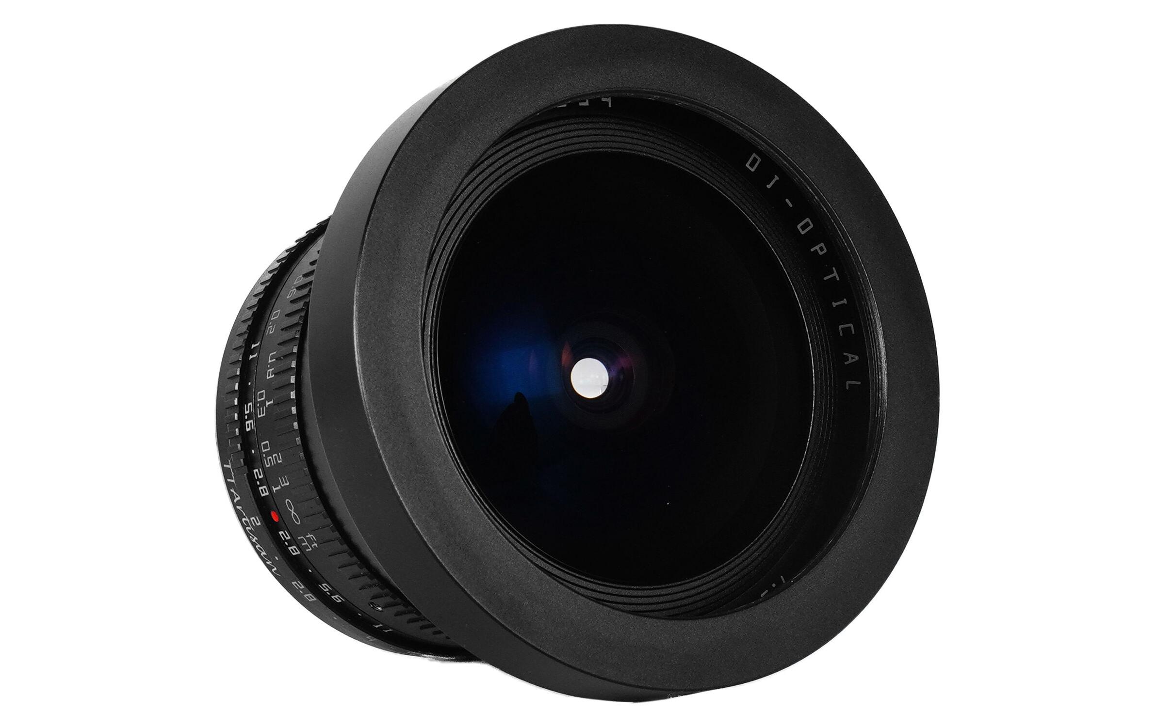 Festbrennweite 7.5mm F/2 Fisheye – MFT<br>Fischaugenobjektiv mit grosser F2.0-Blende