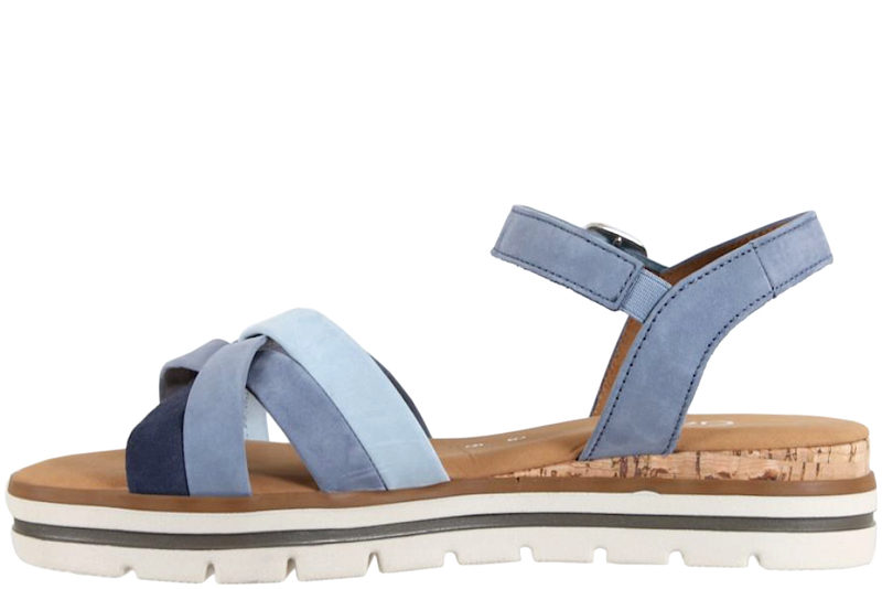 GABOR SANDAL I LYSEBLÅT NUBUCK