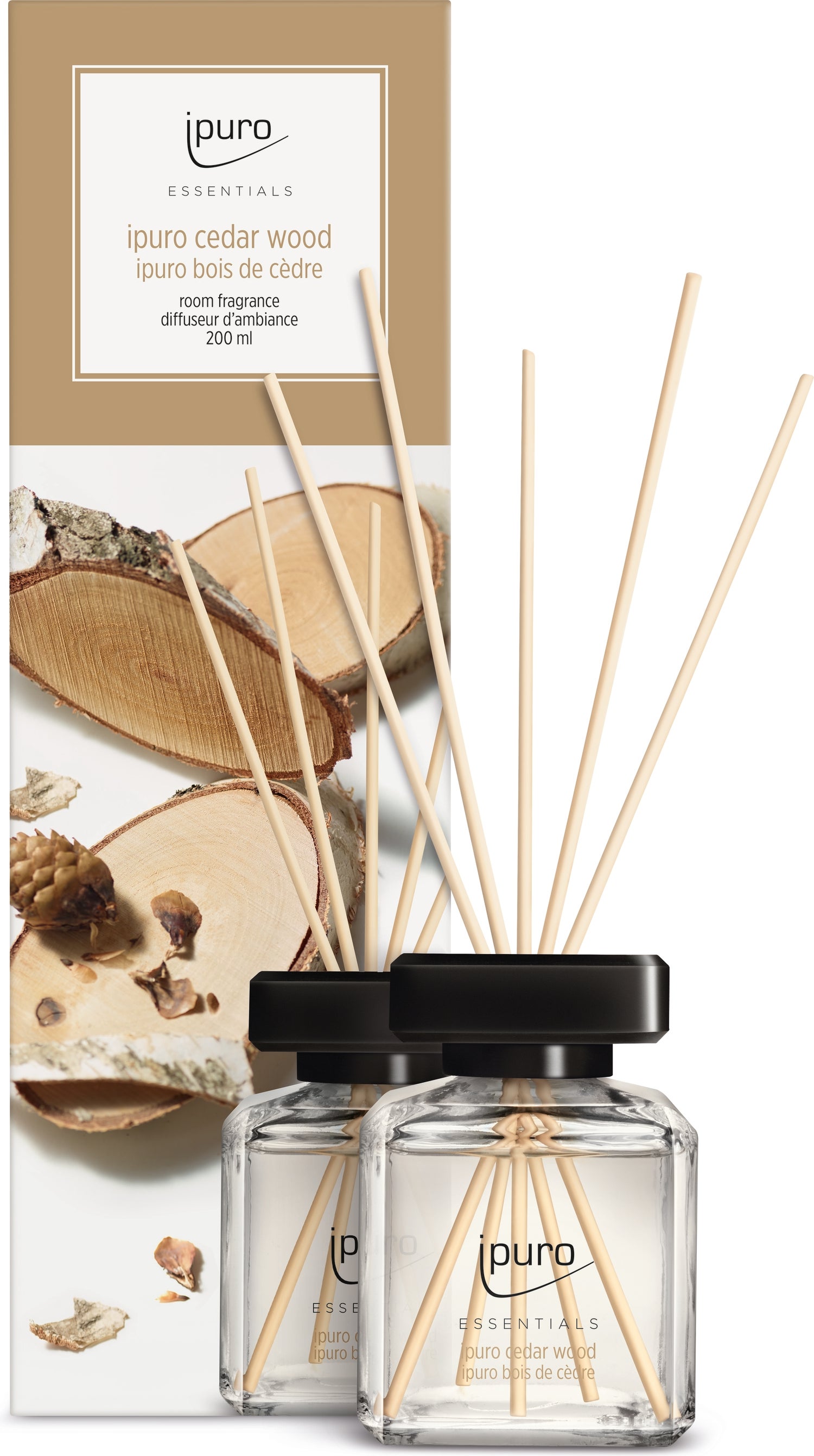 Ipuro geurstokjes Essentials Cedar Wood 200 ml