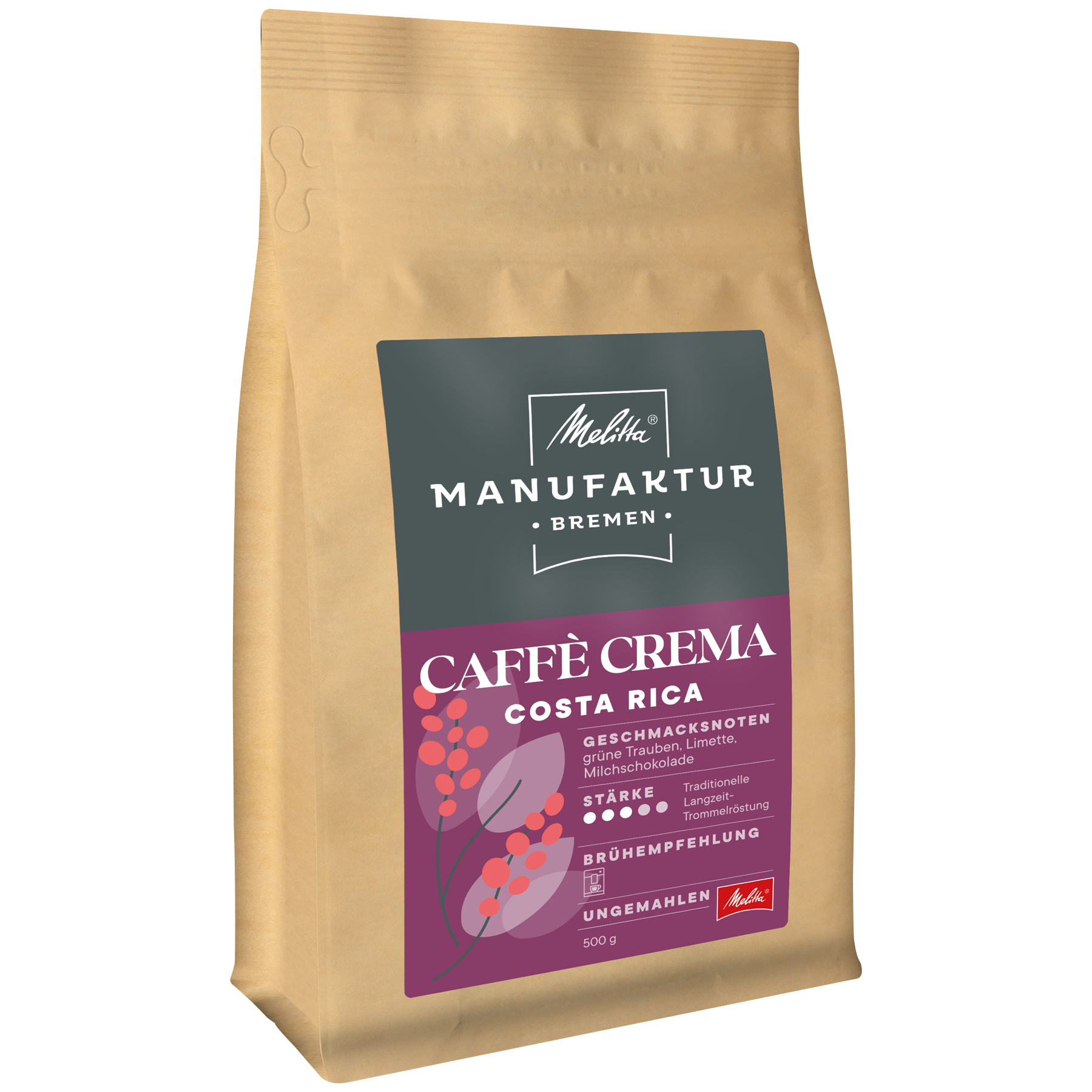 Melitta® Manufaktur-Kaffee Cafè Crema Costa Rica|Kaffeebohnen 500g
