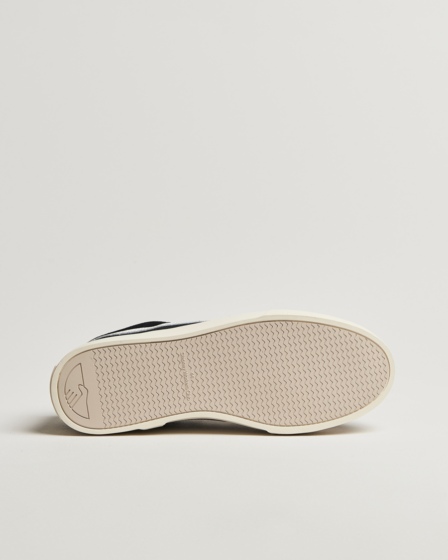 Stepney Workers Club Dellow S-Strike Cupsole Suede Sneaker Black/White