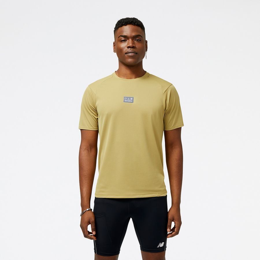 New Balance T-shirt Running AT N-Vent - Vert