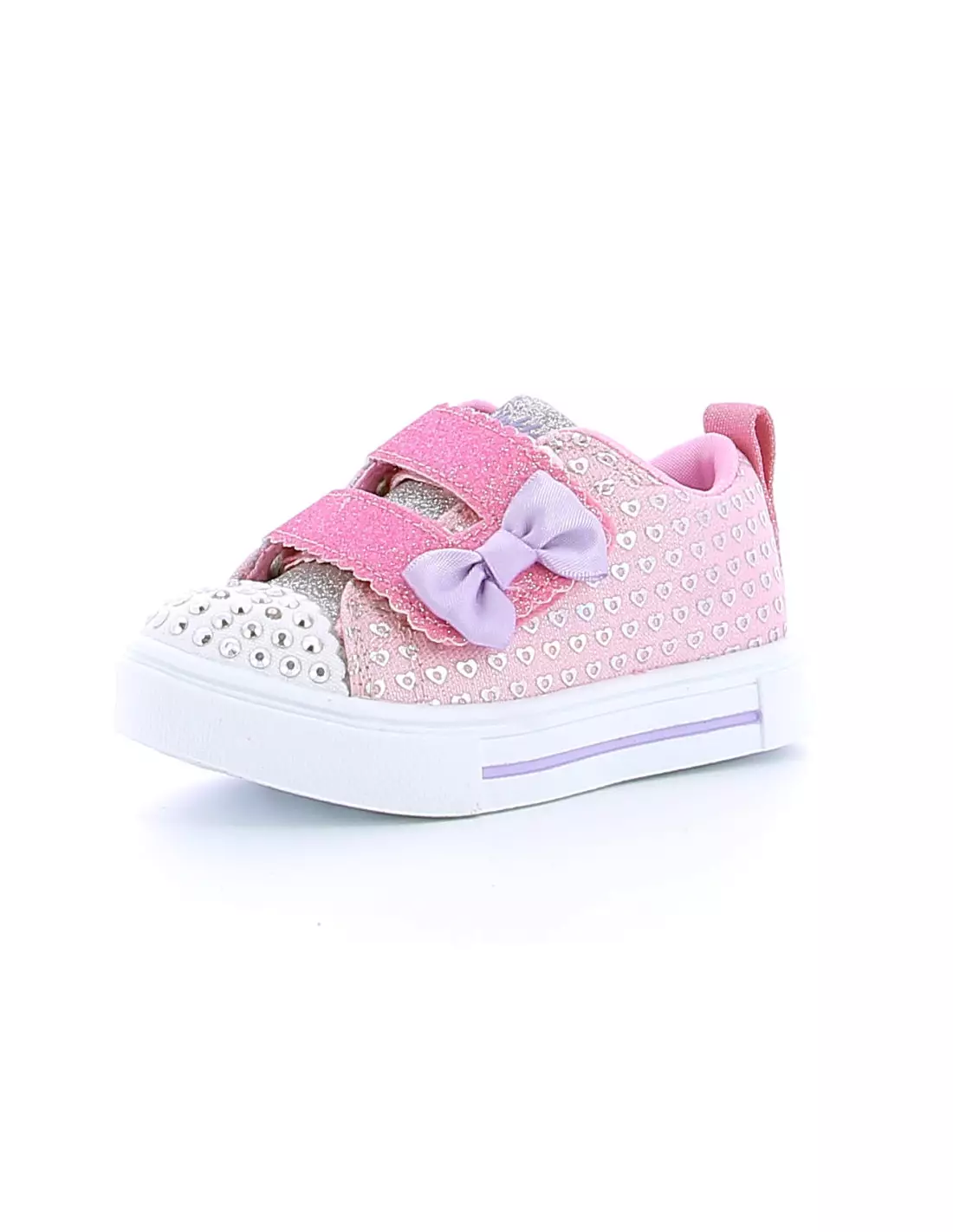 SKECHERS TWINKLE TOES TWIN - Baskets SILVER