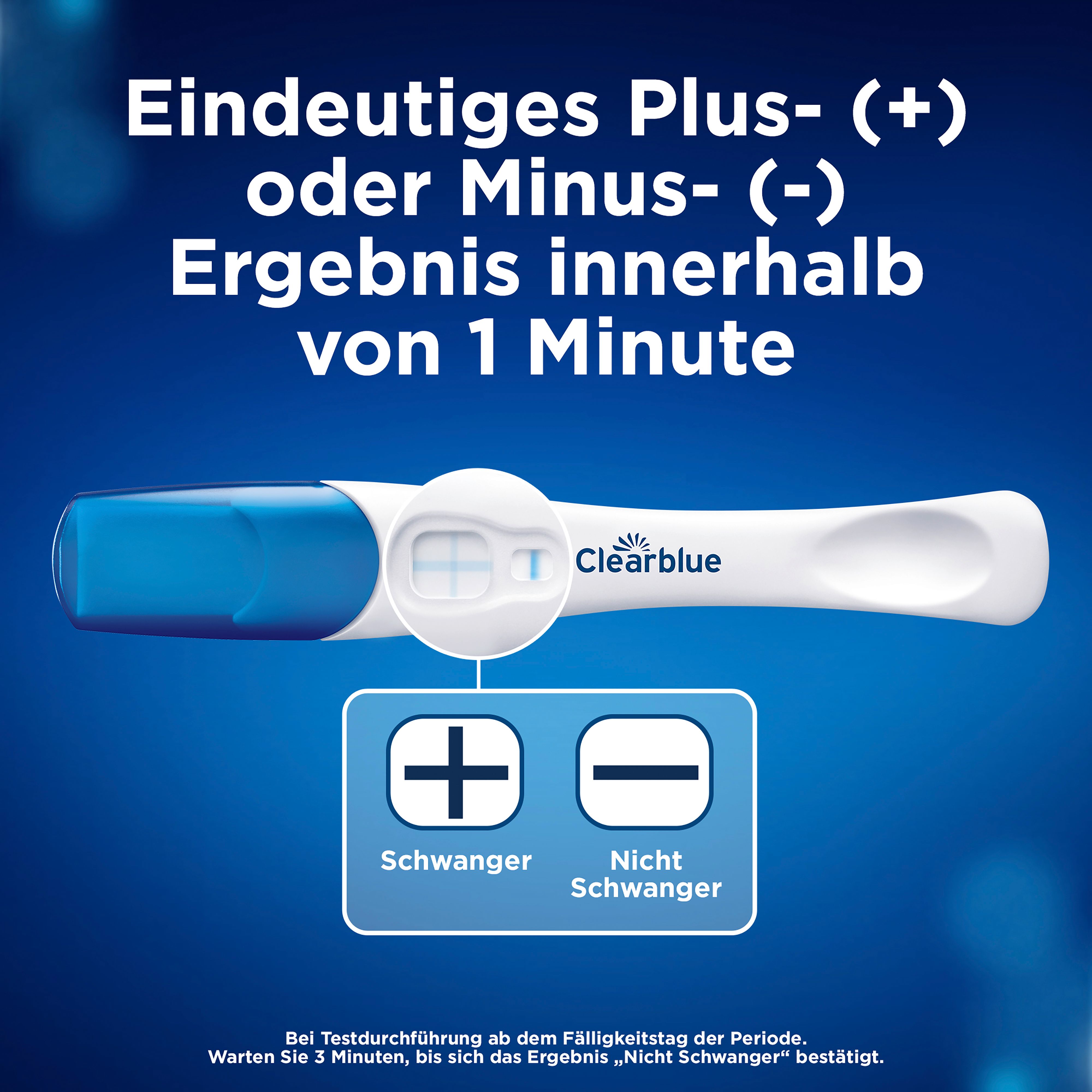 Clearblue Schwangerschaftstest Schnelle Erkennung 1er