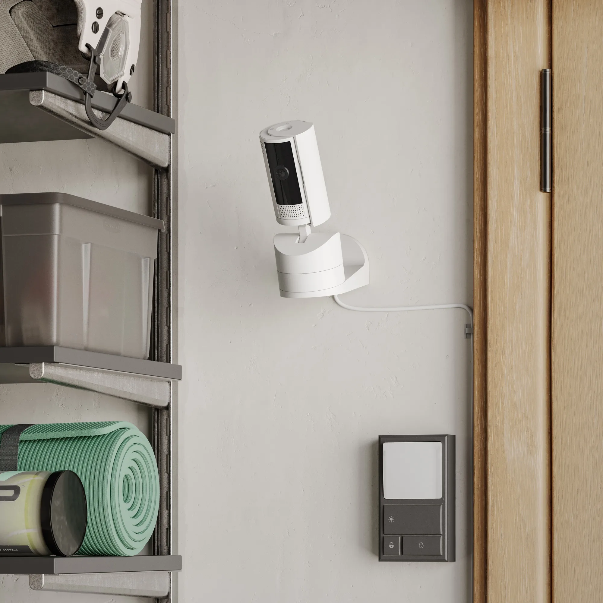 Ring Pan-Tilt Indoor Camera Blanc Caméra de surveillance