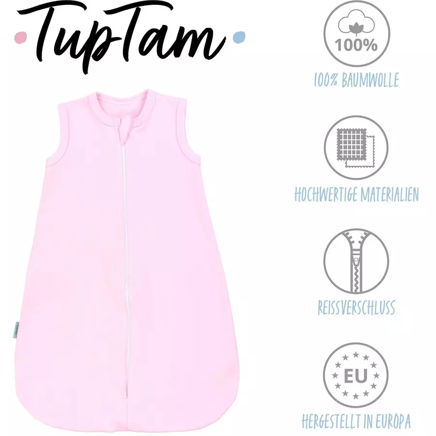 TupTam Baby Sommerschlafsack Kleine Kinder rosa