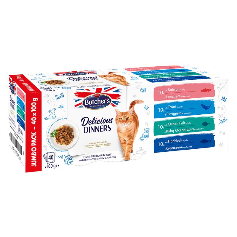 Lot mixte Butcher's Delicious Dinners 40 x 100 g