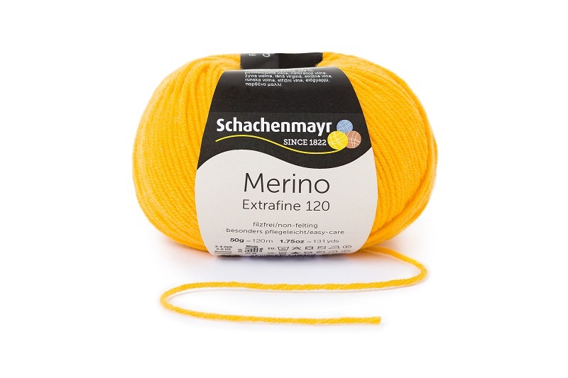 Handstrickgarn MERINO EXTRAFINE 120 - maracuja - 50g
